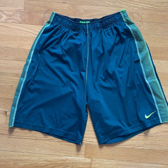 Nike Shorts Green Nike Running Shorts Mens Size Large Poshmark
